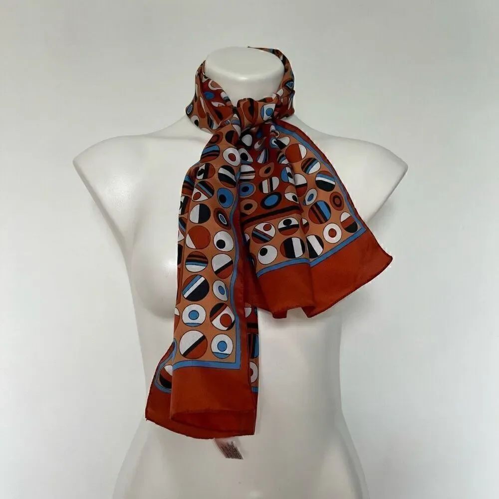 Vintage Made in Italy groovy 70s scarf
